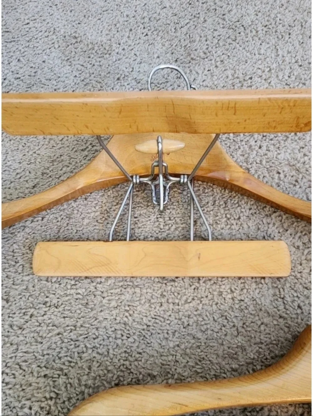 The Setwell Set Of Two Wooden Suit Hangers